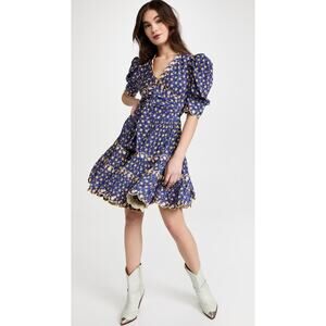Celia B by Anthropologie Andromeda Dress in Blue Size Large
